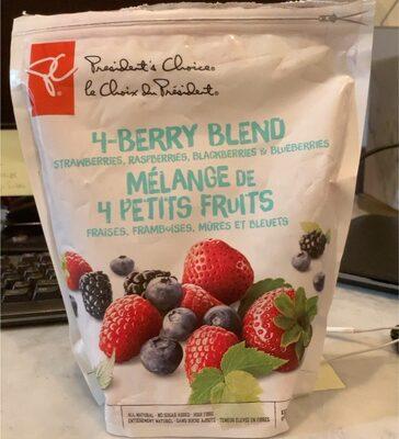 4-Berry Bland (Strawberries, Raspberries, Blackberries And Blueberries)