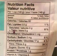 4-Berry Bland (Strawberries, Raspberries, Blackberries And Blueberries) Nutrition Label
