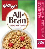 Kellogg's All-bran Multi-grain Crunch Cereal, 305G Report Card