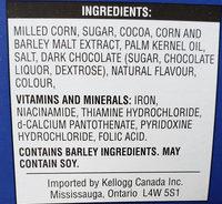 Chocolatey Frosted Flakes Ingredients