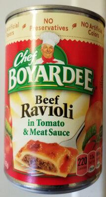 Beef Ravioli In Pasta Sauce