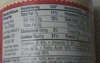 Beef Ravioli In Tomato & Meat Sauce Nutrition Label