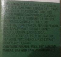 Barres Tendres Ingredients