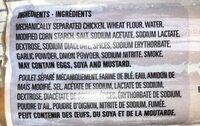 Saucisses Fumees Au Poulet Ingredients