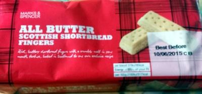 All Butter Scottish Shortbread Fingers