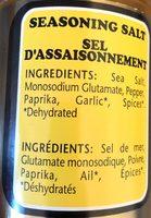 Fine Foods Seasoning Salt Ingredients