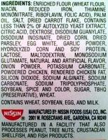 Chicken Flavor Ramen Noodle Soup Ingredients