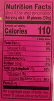 Mike And Ike Tropical Typhoon Nutrition Label