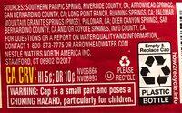 Arrowhead 100% Mountain Spring Water Ingredients