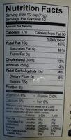 Salted Caramel Ice Cream Nutrition Label