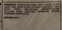 Pita Whole Wheat Ingredients