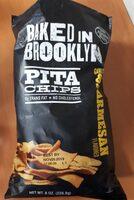 Baked In Brooklyn, All Natural Pita Chips, Garlic & Parmesan Report Card