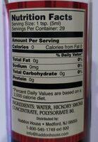 Liquid Smoke, Hickory Nutrition Label