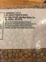 Lentils Ingredients