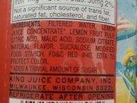 Calypso Light Strawberry Lemonade Ingredients