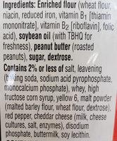 Austin Crackers Cheese With Peanut Butter 11.06oz Ingredients