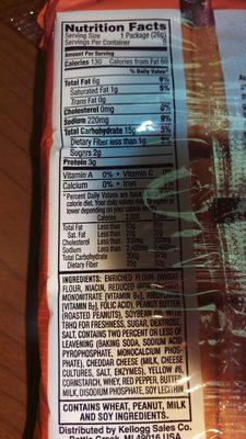 Cheese Crackers With Peanut Butter