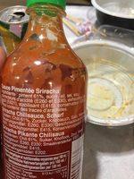 Sauce Pimente Sriracha Ingredients