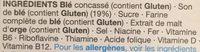 Bran Flakes Ingredients