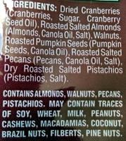 Omega Trek Mix Ingredients