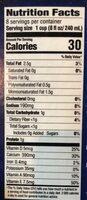 Lait D'amande Vanille Nutrition Label