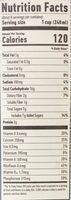 Original Oatmilk Nutrition Label