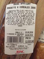 Baguette 6 Crales Report Card