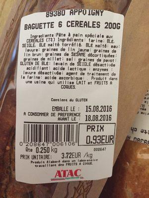 Baguette 6 Crales