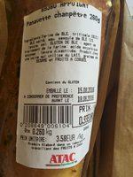 Baguette Champtre  Report Card