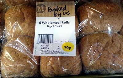 6 Wholemeal Rolls