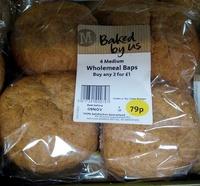 4 Medium Wholemeal Baps Report Card