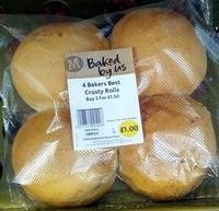 4 Bakers Best Crusty Rolls Report Card