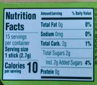 Doublemint Nutrition Label