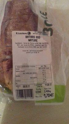 Pain Boule Btarde Bio Nature