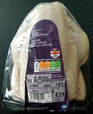 British Free Range Whole Chicken