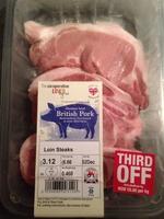 Outdoor Bred British Pork - Loin Steaks Report Card