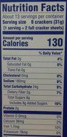 Chocolate Pretzel Breakaways Nutrition Label