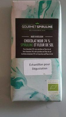 Chocolat Noir 74% Spiruline Et Fleur De Sel