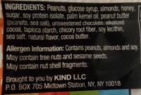 Kind, Protein Plus Bar, Peanut Butter Dark Chocolate Ingredients