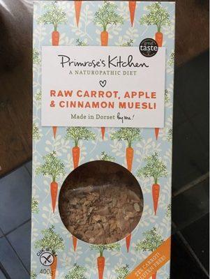 Raw Carrot, Apple & Cinnamon Muesli