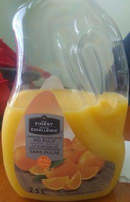 Premium Orange Juice No Pulp