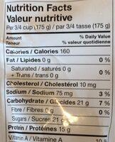 Greek Yogurt Vanilla 2% M. F. Nutrition Label