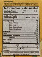Salmas Nutrition Label