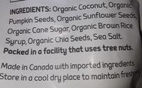 Coconut Clusters Ingredients