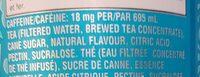 Peace Tea Sno-berry Ingredients