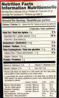 Petit Ecolier Milk Chocolate Nutrition Label
