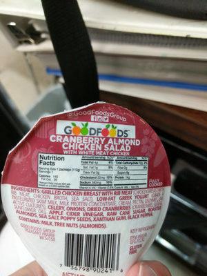 Cranberry Almond Chicken Salad