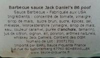Jack Daniel's Sweet And Mild Ingredients
