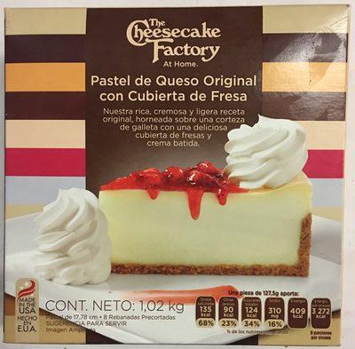 Pastel De Queso Original Con Cubierta De Fresa