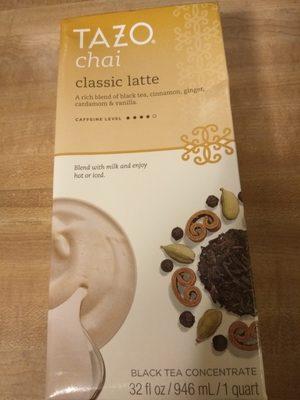 Black Tea Concentrate, Classic Latte